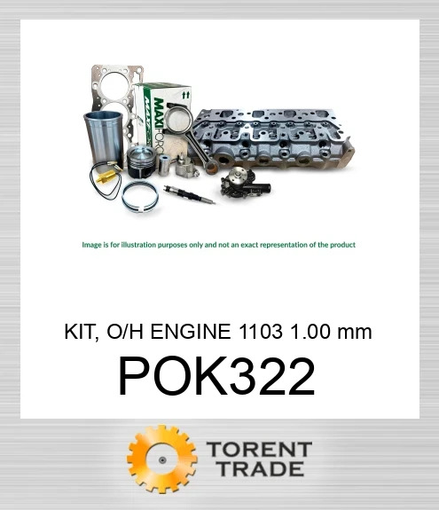 POK322 Комплект, капітальний ремонт двигуна, 1103 1.00 мм  MAXIFORCE