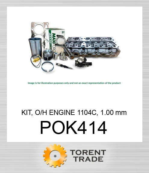 POK414 Комплект, капітальний ремонт двигуна, 1104C, 1.00 мм  MAXIFORCE