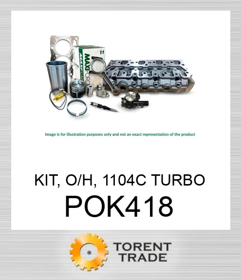 POK418 Комплект, капітальний ремонт, 1104C турбо  MAXIFORCE