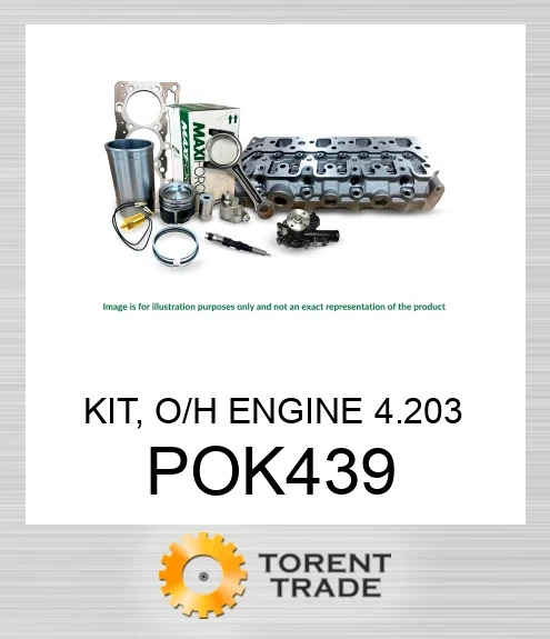 POK439 Комплект, капітальний ремонт двигуна, 4.203 RELIANCE POWER