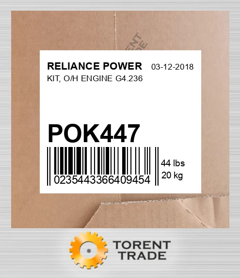 POK447 Комплект, капітальний ремонт двигуна, G4.236 RELIANCE POWER