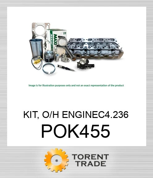 POK455 Комплект, капітальний ремонт двигуна, C4.236 RELIANCE POWER
