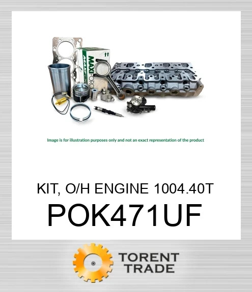 POK471UF Комплект, капітальний ремонт двигуна, 1004.40T ранній напівоброблена гільза  MAXIFORCE