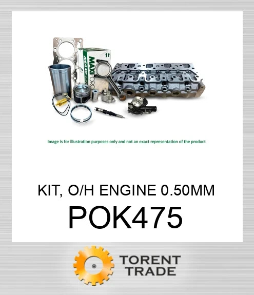 POK475 Комплект, капітальний ремонт двигуна, 0.50 мм MAXIFORCE