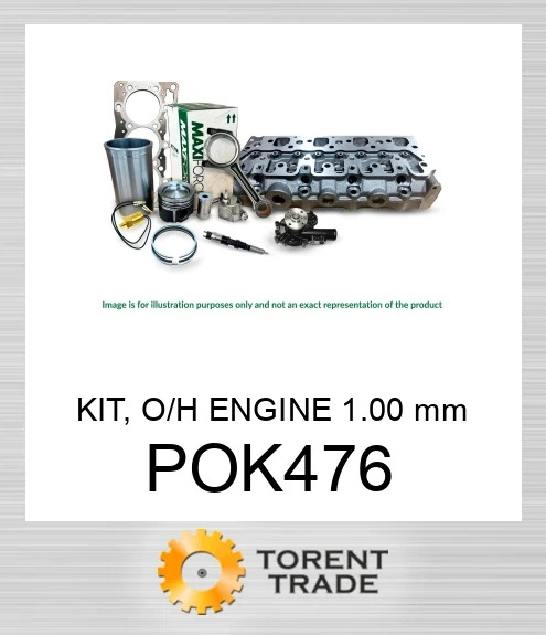 POK476 Комплект, капітальний ремонт двигуна, 1.00 мм MAXIFORCE