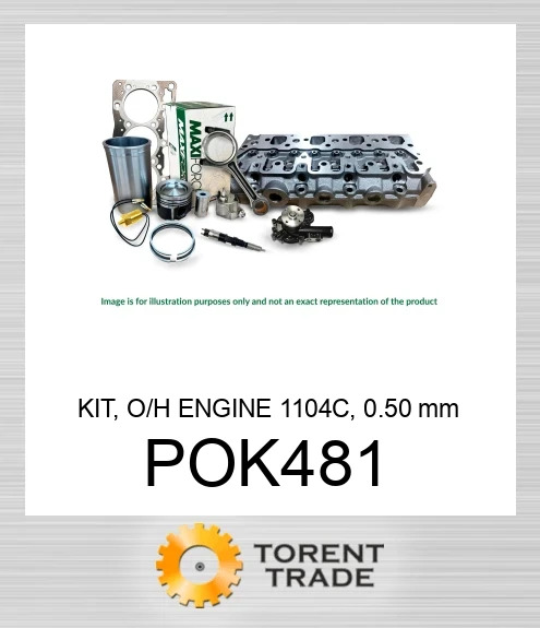 POK481 Комплект, капітальний ремонт двигуна, 1104C, 0.50 мм MAXIFORCE