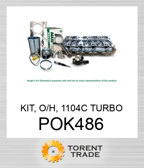 POK486 Комплект, капітальний ремонт, 1104C турбо MAXIFORCE