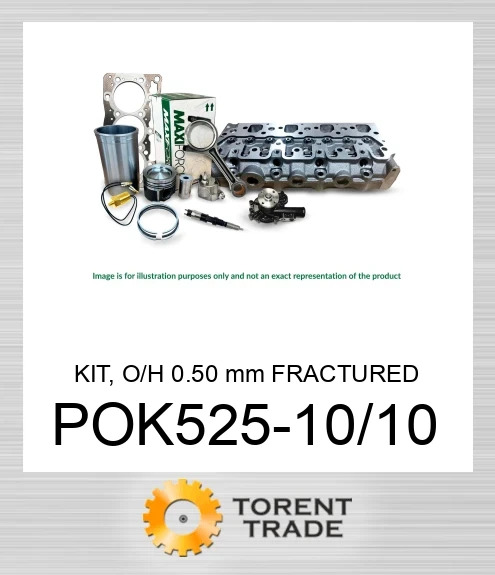 POK525-10/10 Комплект, капітальний ремонт, 0.50 мм, розщеплений MAXIFORCE