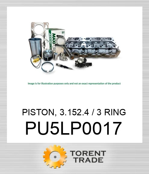 PU5LP0017 Поршень, 3.152.4 / 3 кільця, NSS MAXIFORCE
