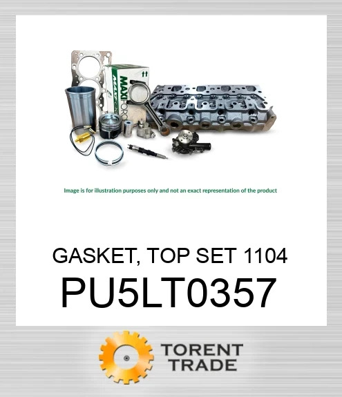 PU5LT0357 Прокладка, верхній комплект 1104 MAXIFORCE