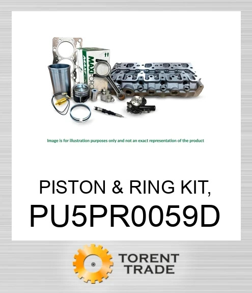 PU5PR0059D Комплект поршня та кілець, 1104D/1106D 1.00 мм MAXIFORCE