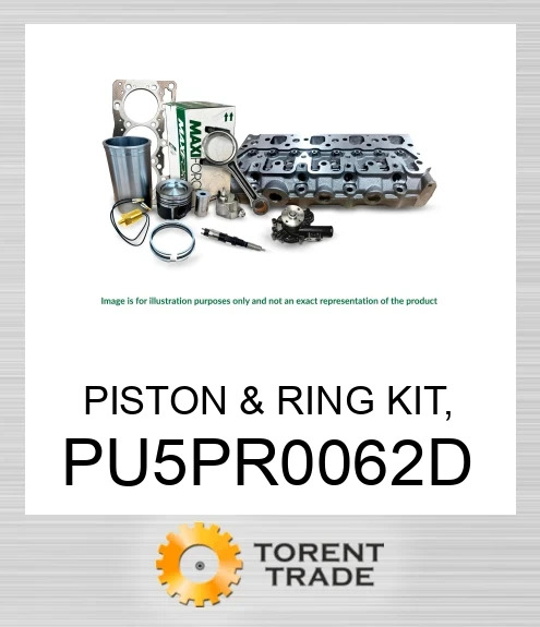 PU5PR0062D Комплект поршня та кілець, 1104D-44T/TA 1.00 мм MAXIFORCE