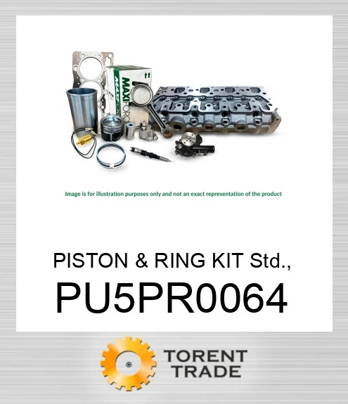 PU5PR0064 Комплект поршня та кілець стандартний, 1103D-33T/TA MAXIFORCE