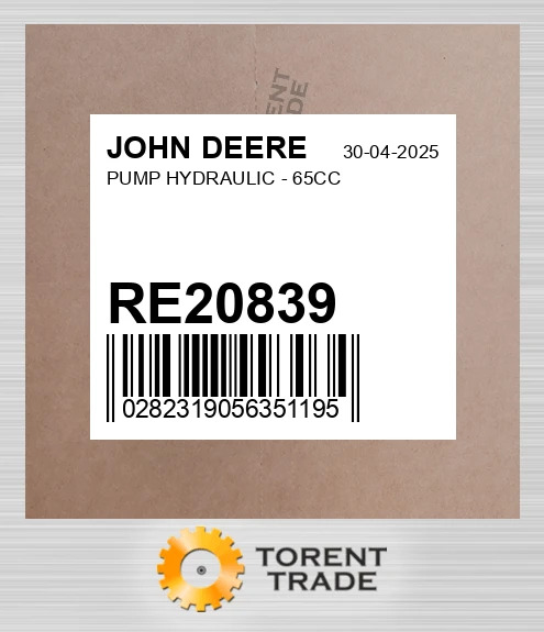 RE20839 Гідравлічний Насос - 65CC JOHN DEERE NEW AFTERMARKET