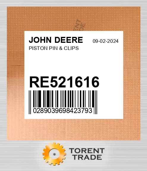 re521616 Поршень, палець і кліпси JOHN DEERE NEW AFTERMARKET