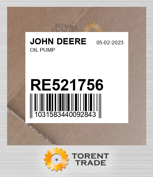 RE521756 Масляний насос JOHN DEERE NEW AFTERMARKET
