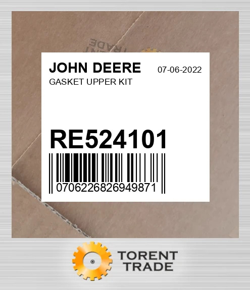 RE524101 Прокладка UPPER комплект JOHN DEERE NEW AFTERMARKET