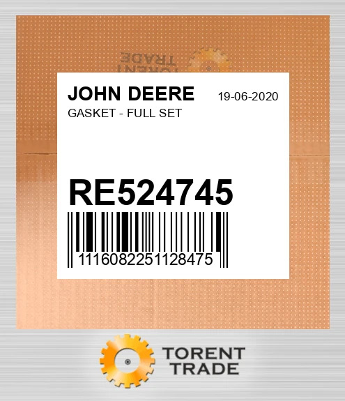 RE524745 Прокладка - FULL комплект JOHN DEERE NEW AFTERMARKET