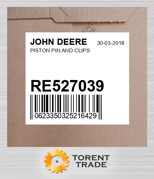 RE527039 Поршень Палець AND Кліпси JOHN DEERE NEW AFTERMARKET