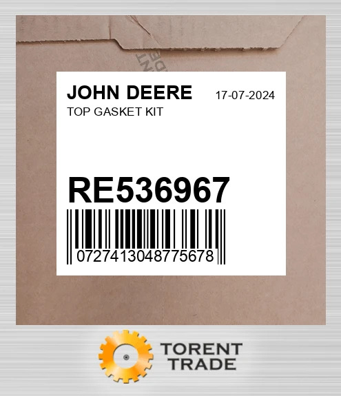 RE536967 верхній Комплект прокладок JOHN DEERE NEW AFTERMARKET