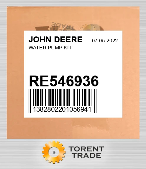 RE546936 Водяний насос комплект JOHN DEERE NEW AFTERMARKET