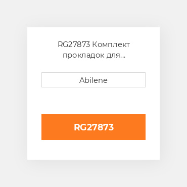RG27873 Комплект прокладок для капремонту без сальників JOHN DEERE NEW AFTERMARKET