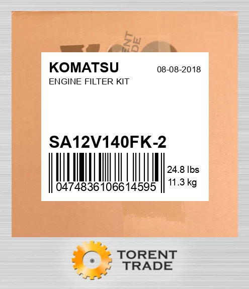sa12v140fk2 Комплект фільтрів двигуна KOMATSU NEW AFTERMARKET