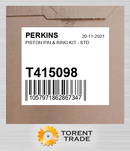 T415098 Поршень, Палець & RINGS PERKINS NEW AFTERMARKET