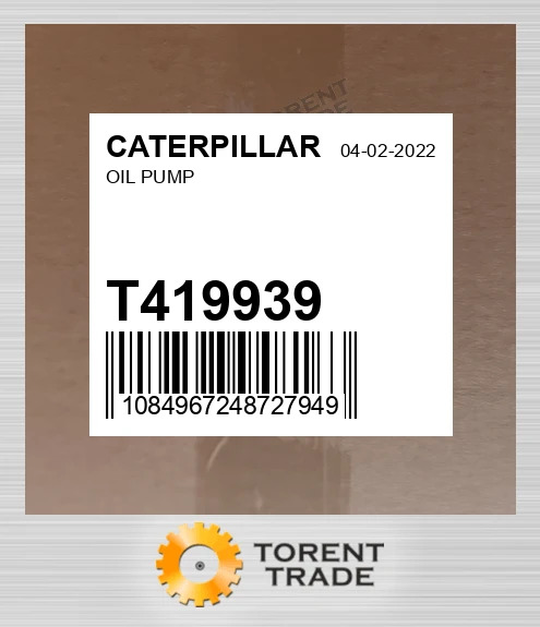 T419939 Масляний насос CATERPILLAR NEW AFTERMARKET
