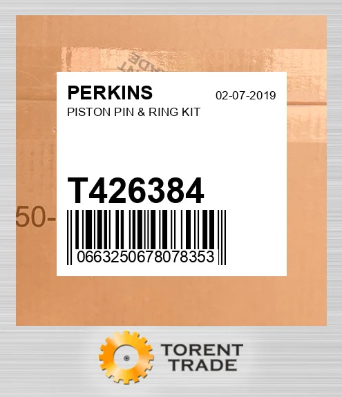 T426384 Поршень у зборі & Комплект кілець PERKINS NEW AFTERMARKET