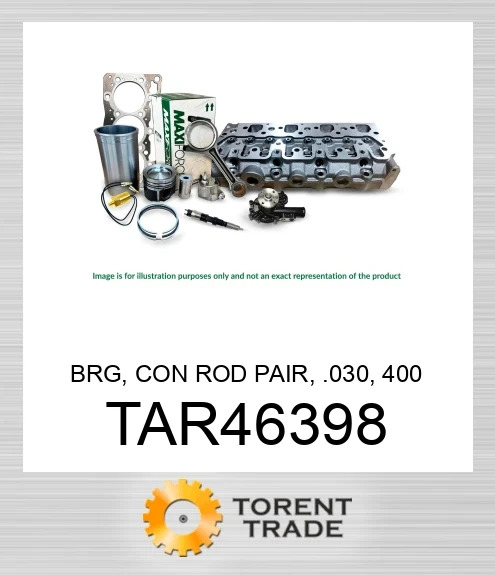 TAR46398 Підшипник, шатунний пара, 0.030, серія 400 MAXIFORCE