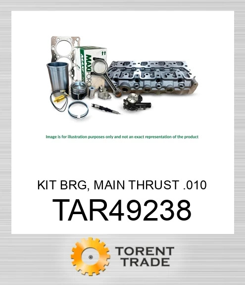 TAR49238 Комплект підшипників, головний упорний 0.010 MAXIFORCE