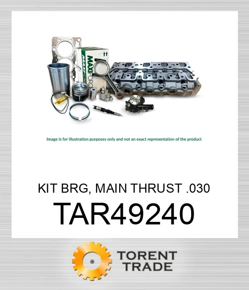 TAR49240 Комплект підшипників, головний упорний 0.030 MAXIFORCE