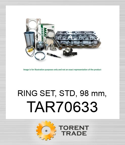 TAR70633 Комплект кілець, стандартний, 98 мм, 3.152/4.202/6.303 MAXIFORCE