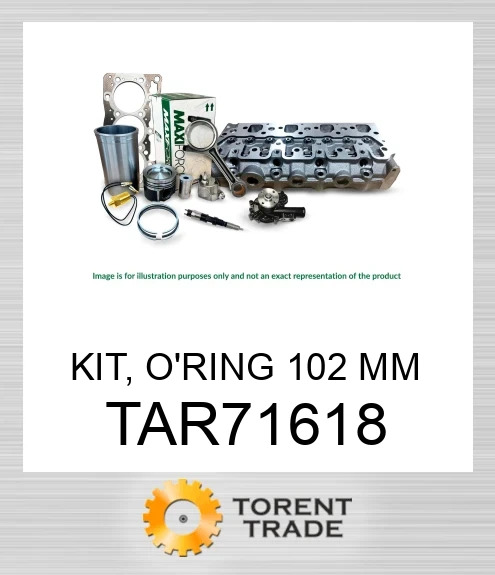 TAR71618 Комплект, ущільнювальні кільця 102 мм MAXIFORCE