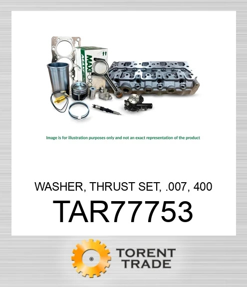 TAR77753 Комплект упорних шайб, 0.007, серія 400 MAXIFORCE