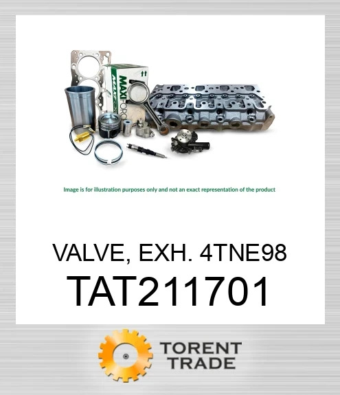 TAT211701 Клапан, випускний, 4TNE98 MAXIFORCE