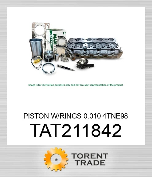 TAT211842 Поршень з кільцями 0.010 4TNE98 MAXIFORCE