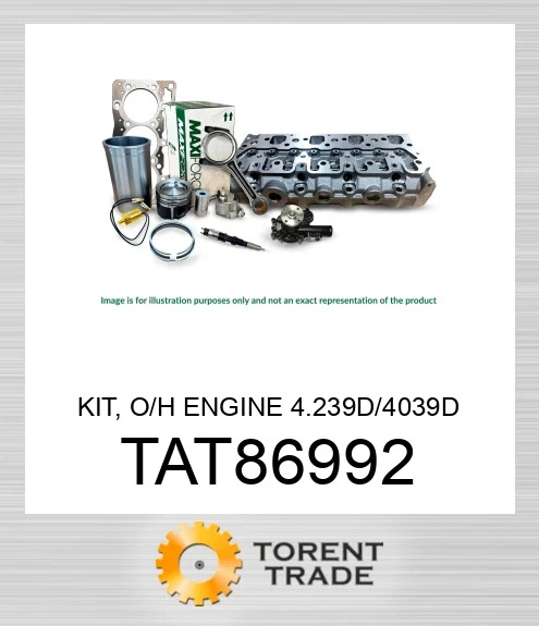 TAT86992 Комплект, капітальний ремонт двигуна, 4.239D/4039D MAXIFORCE