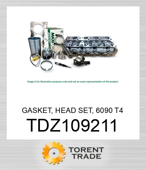 TDZ109211 Прокладка, комплект головки, 6090 T4MAXIFORCE