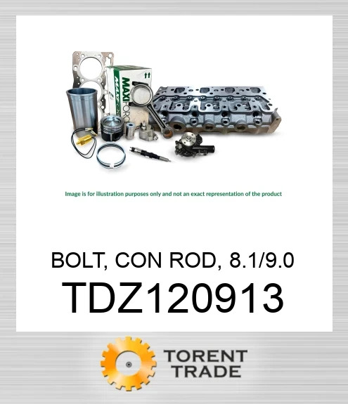 TDZ120913 Болт, шатун, 8.1/9.0 MAXIFORCE