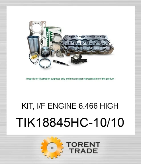 TIK18845HC-10/10 Комплект, двигун I/F 6.466 висока компресія MAXIFORCE