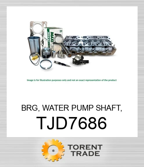 TJD7686 Підшипник, вал водяного насоса, серія 300/400 MAXIFORCE