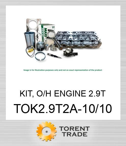 TOK2.9T2A-10/10 Комплект, капітальний ремонт двигуна, 2.9T MAXIFORCE
