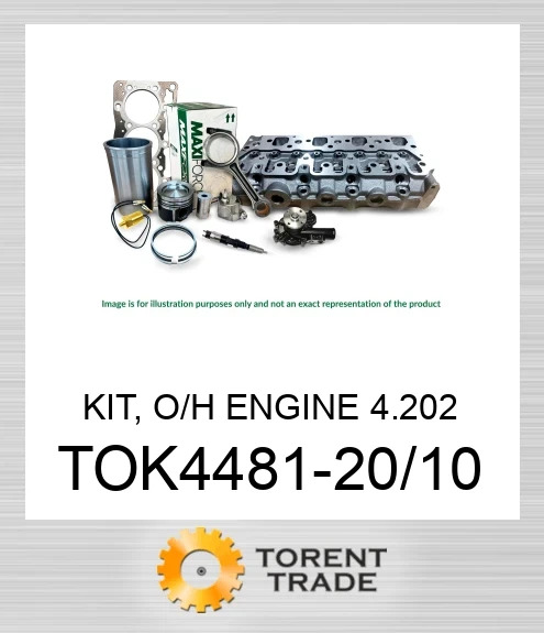 TOK4481-20/10 Комплект, капітальний ремонт двигуна, 4.202 O'R/LINERS MAXIFORCE
