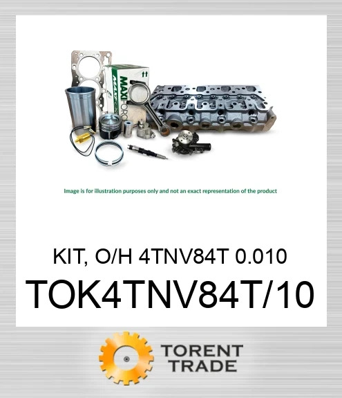 TOK4TNV84T/10 Комплект, капітальний ремонт, 4TNV84T 0.010 MAXIFORCE