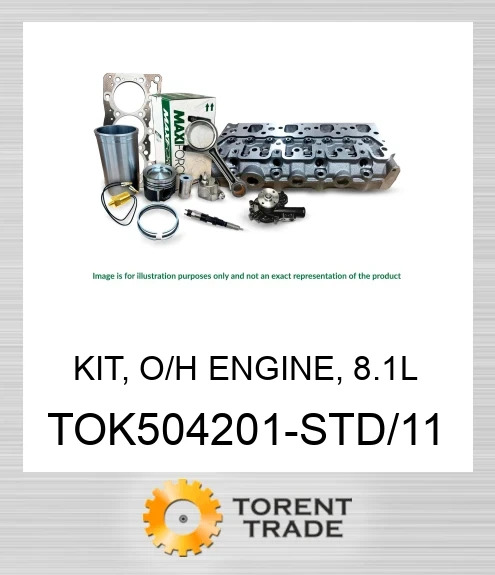 TOK504201-STD/11 Комплект, капітальний ремонт двигуна, 8.1L MAXIFORCE
