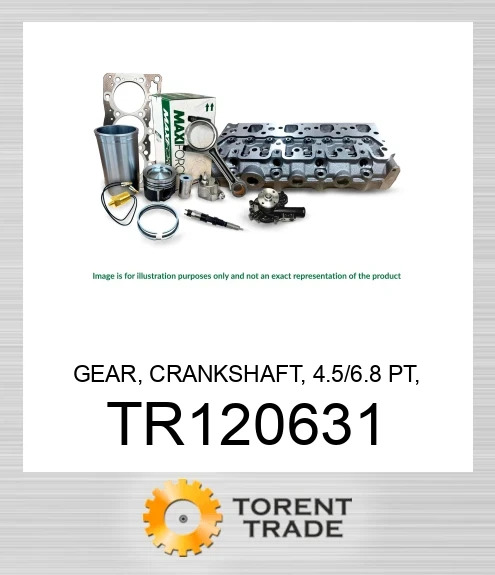 TR120631 Шестерня, колінвал, 4.5/6.8 PT, 30 зубів MAXIFORCE