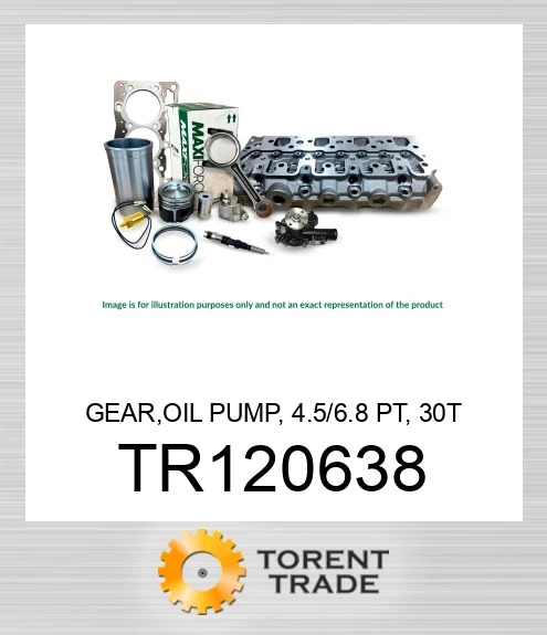 TR120638 Шестерня, масляний насос, 4.5/6.8 PT, 30 зубів MAXIFORCE
