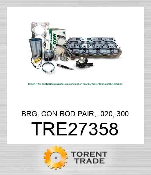 TRE27358 Підшипник, шатунний пара, 0.020, серія 300 MAXIFORCE
